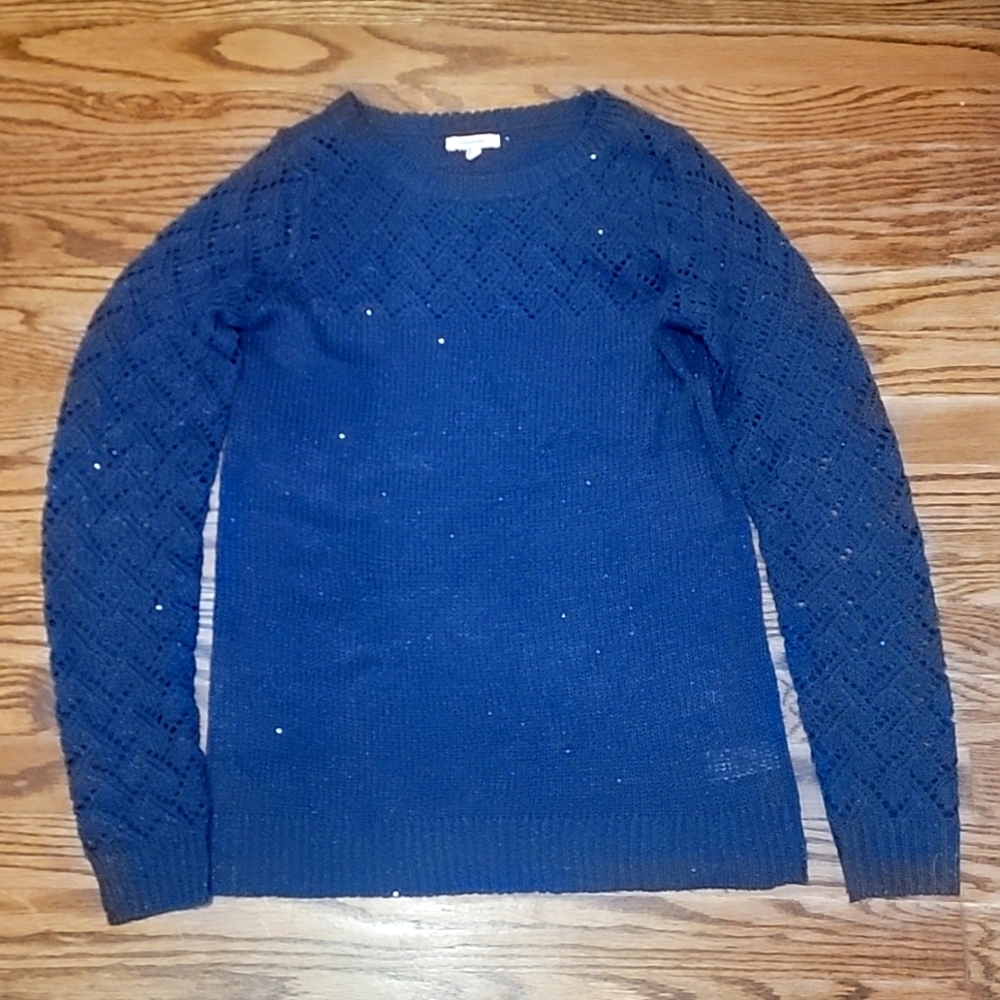 Maurices dark blue sparkle sweater size XS
